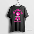 Officials Pawsitivity Pudge The Cat Breast Cancer - Adult & Kids T-Shirts, Sweatshirts & Hoodies apparel design preview 1