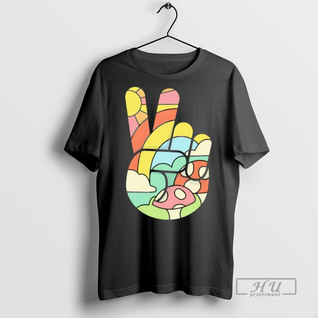 Officials Peaceful Doodle A Hand Making The Peace - Adult & Kids T-Shirts, Sweatshirts & Hoodies apparel design preview 1