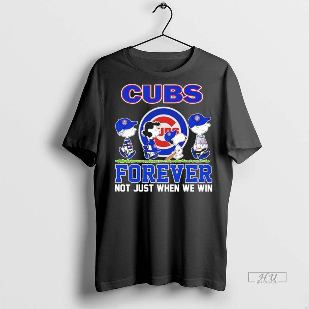 Officials Peanuts X Chicago Cubs October Forever Not - Adult & Kids T-Shirts, Sweatshirts & Hoodies apparel design preview 1