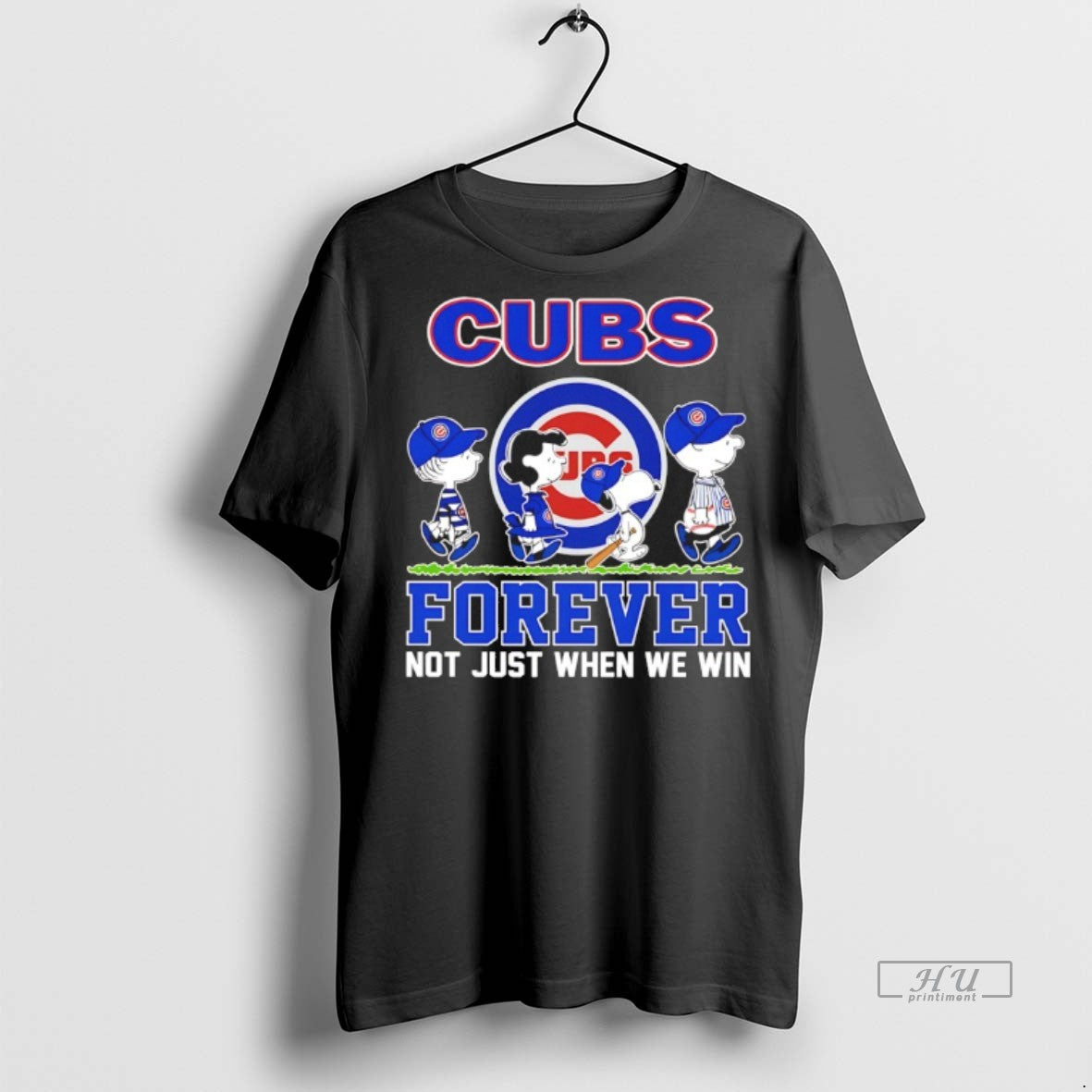 Officials Peanuts X Chicago Cubs October Forever Not - Adult & Kids T-Shirts, Sweatshirts & Hoodies apparel design preview 1