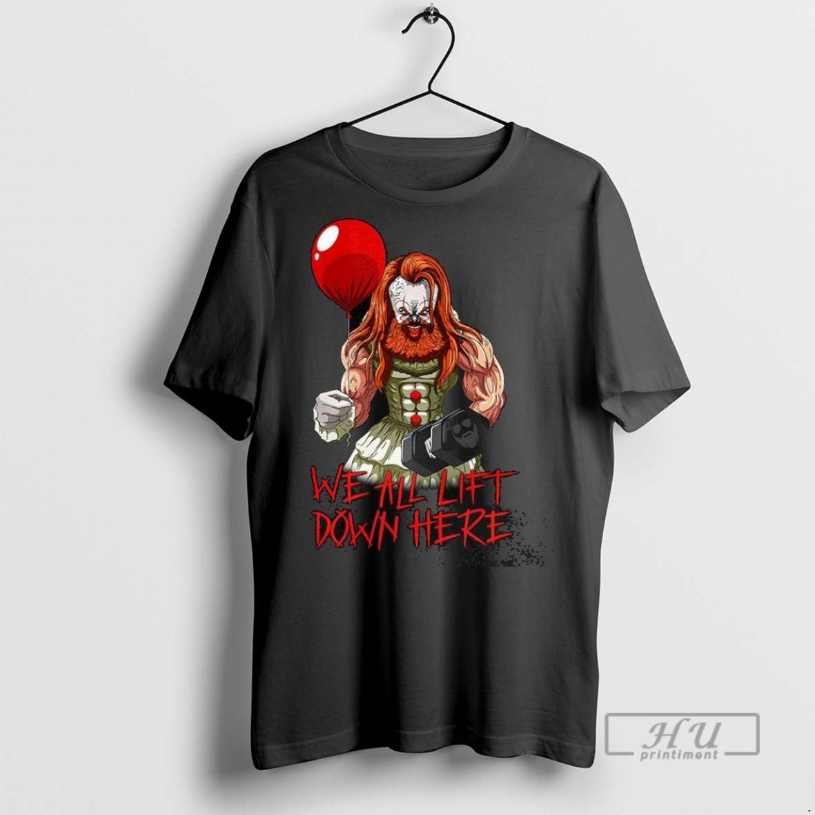 Officials Pennywise Gym It We All Lift Down Here - Adult & Kids T-Shirts, Sweatshirts & Hoodies apparel design preview 1