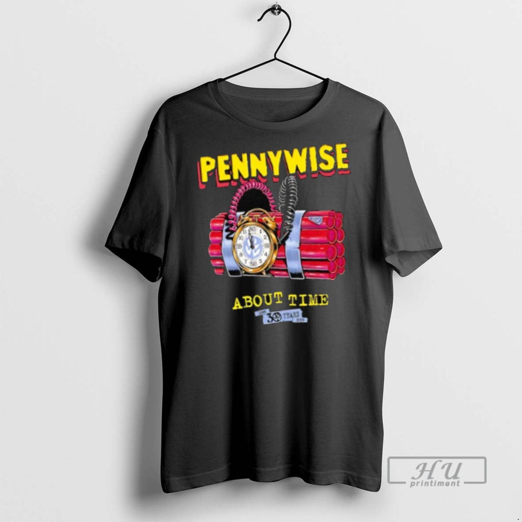 Officials Pennywise About Time 30 Years Anniversary - Adult & Kids T-Shirts, Sweatshirts & Hoodies apparel design preview 1