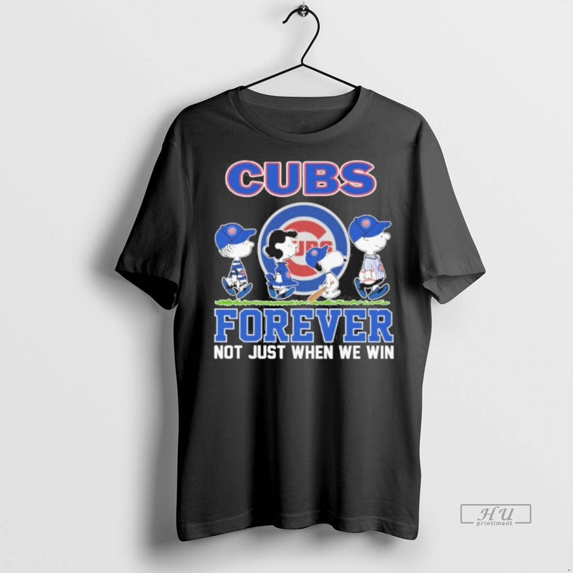 Officials Postseason The Peanuts X Chicago Cubs - Adult & Kids T-Shirts, Sweatshirts & Hoodies apparel design preview 1