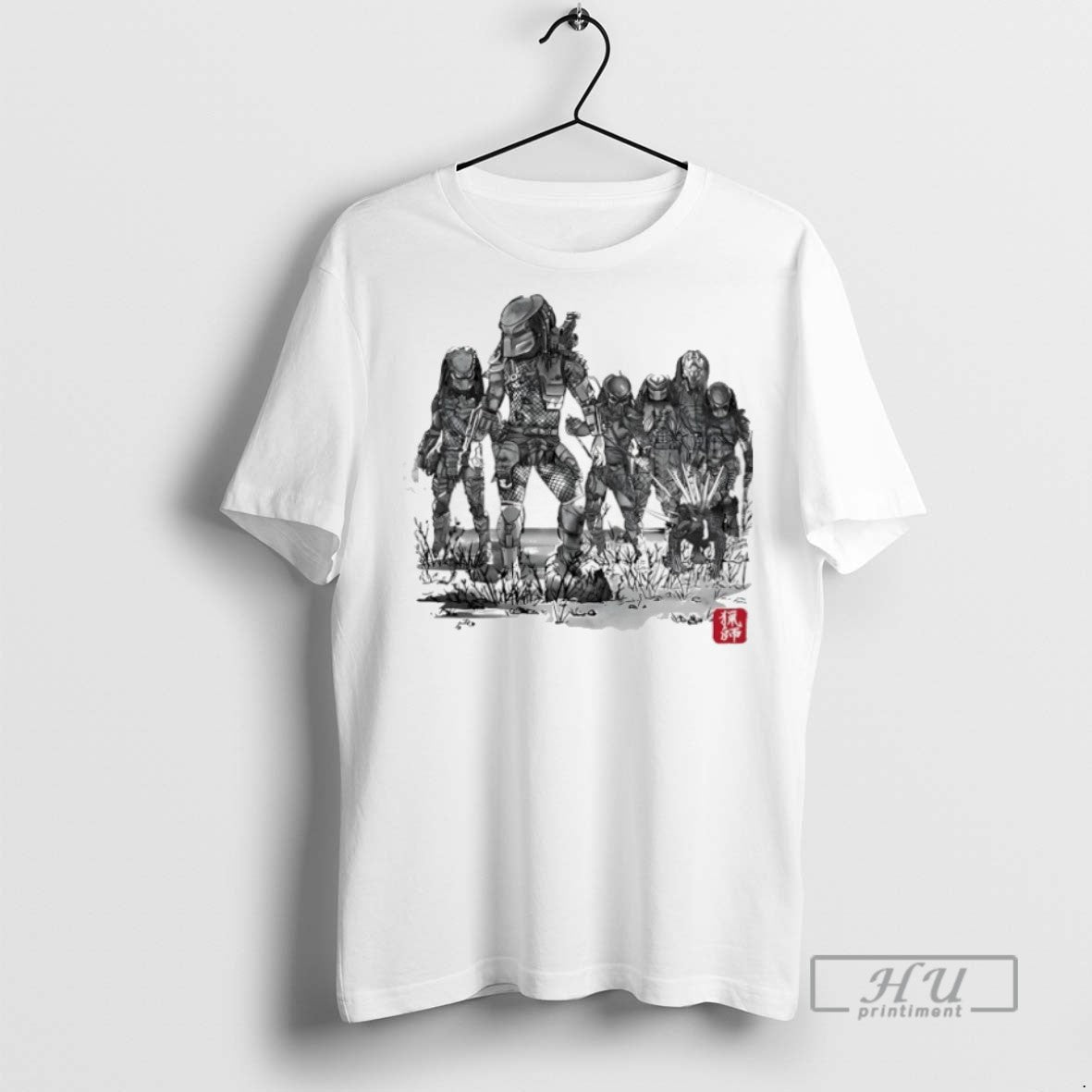 Officials Predator In Sumi E Art Style - Adult & Kids T-Shirts, Sweatshirts & Hoodies apparel design preview 1