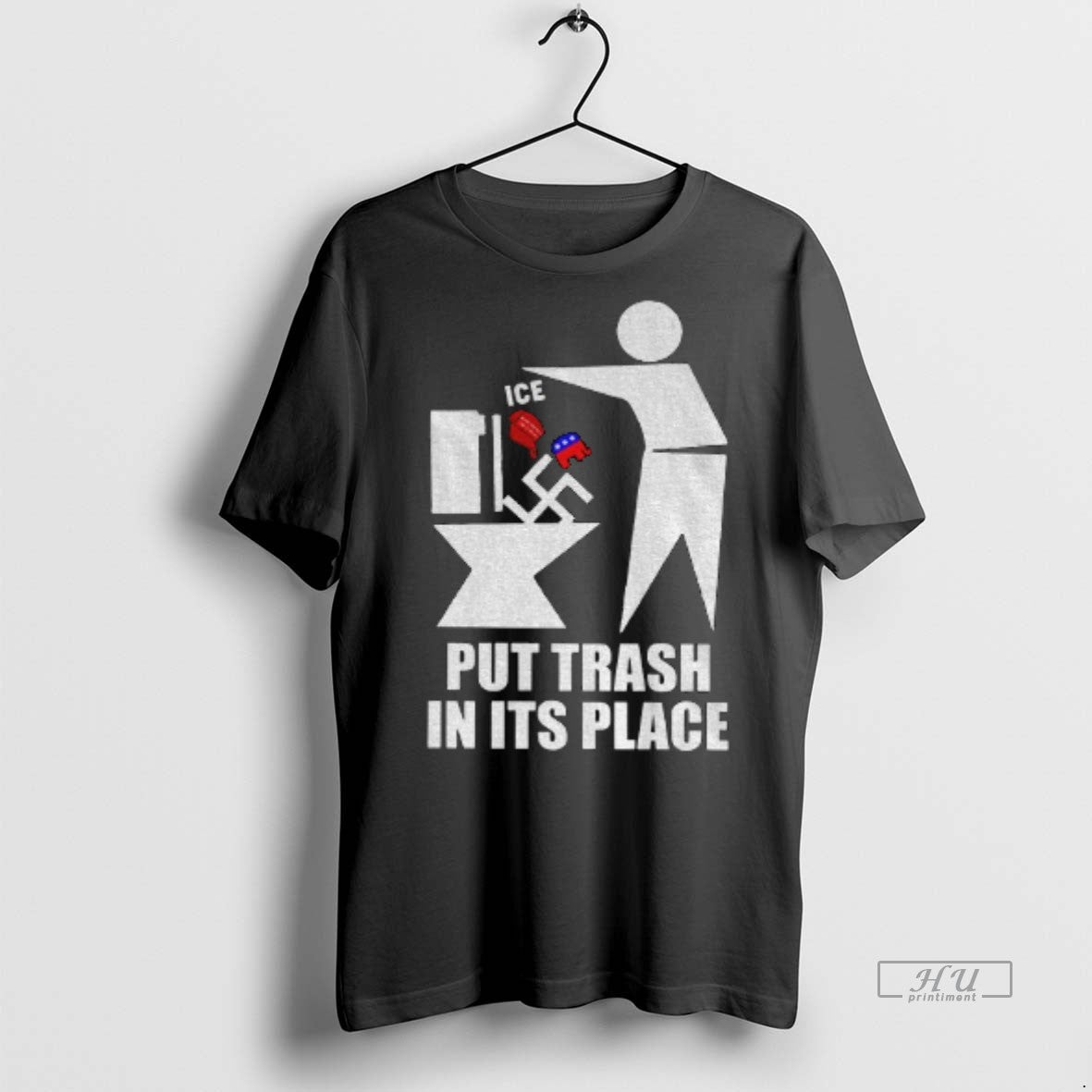 Officials Put Trash Maga Red Hat Ice And Republicans - Adult & Kids T-Shirts, Sweatshirts & Hoodies apparel design preview 1