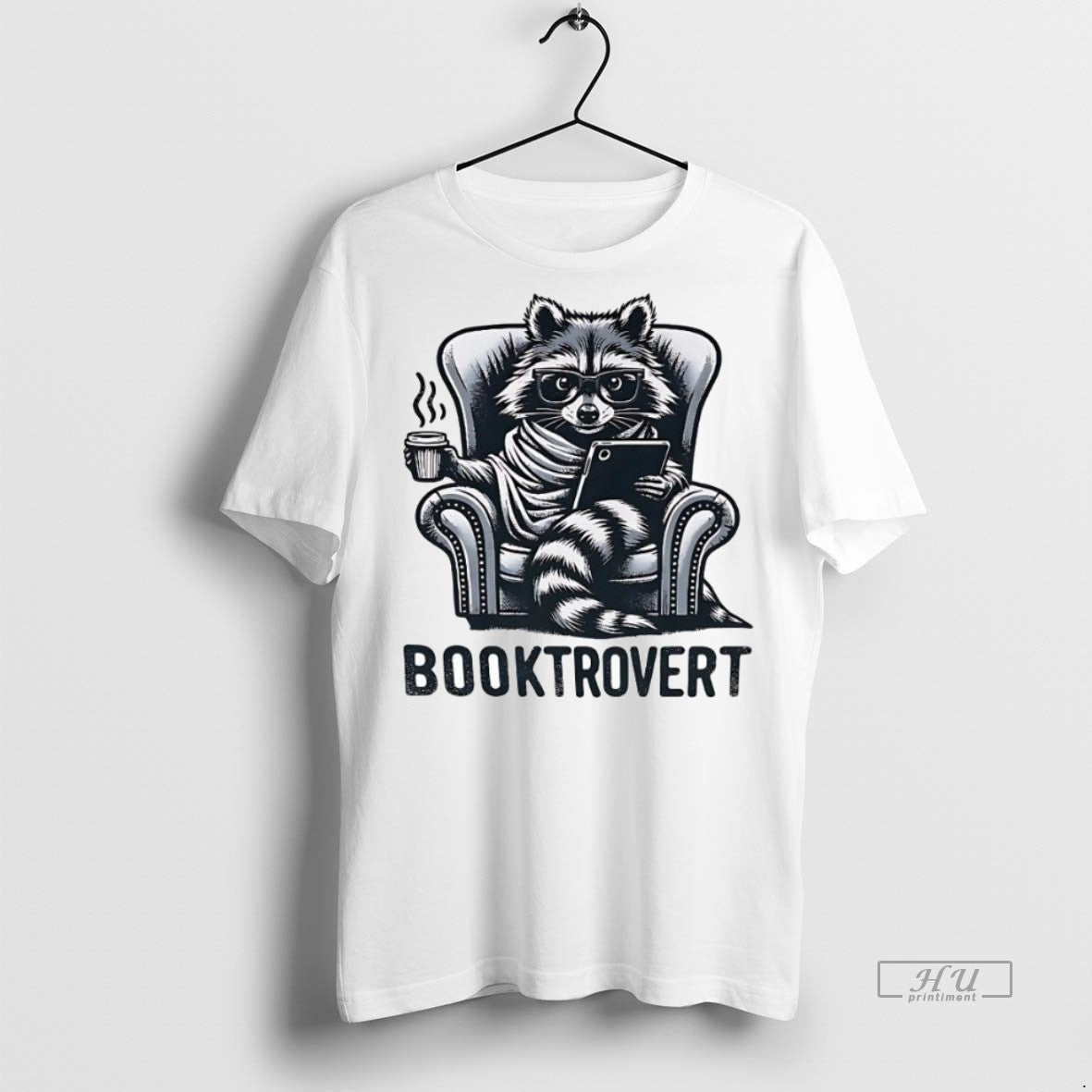 Officials Raccoon Booktrovert Sweater - Adult & Kids T-Shirts, Sweatshirts & Hoodies apparel design preview 1