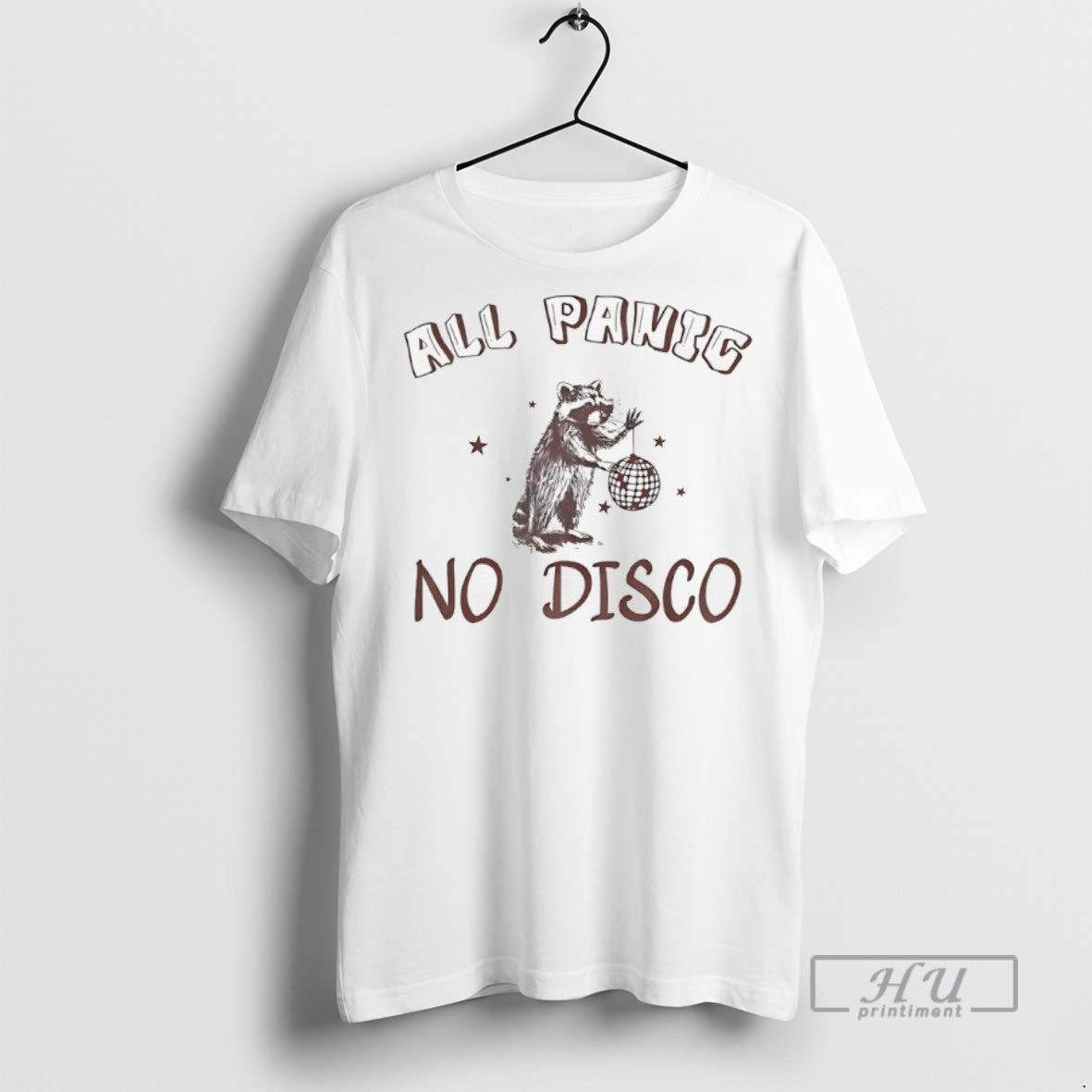 Officials Raccoon All Panic No Disco - Adult & Kids T-Shirts, Sweatshirts & Hoodies apparel design preview 1