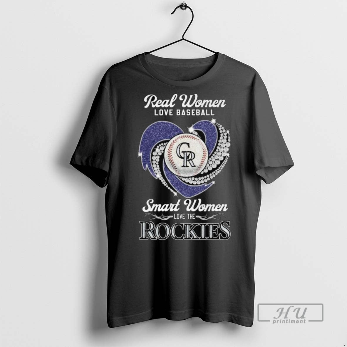 Officials Real Women Love Baseball Smart The Colorado - Adult & Kids T-Shirts, Sweatshirts & Hoodies apparel design preview 1