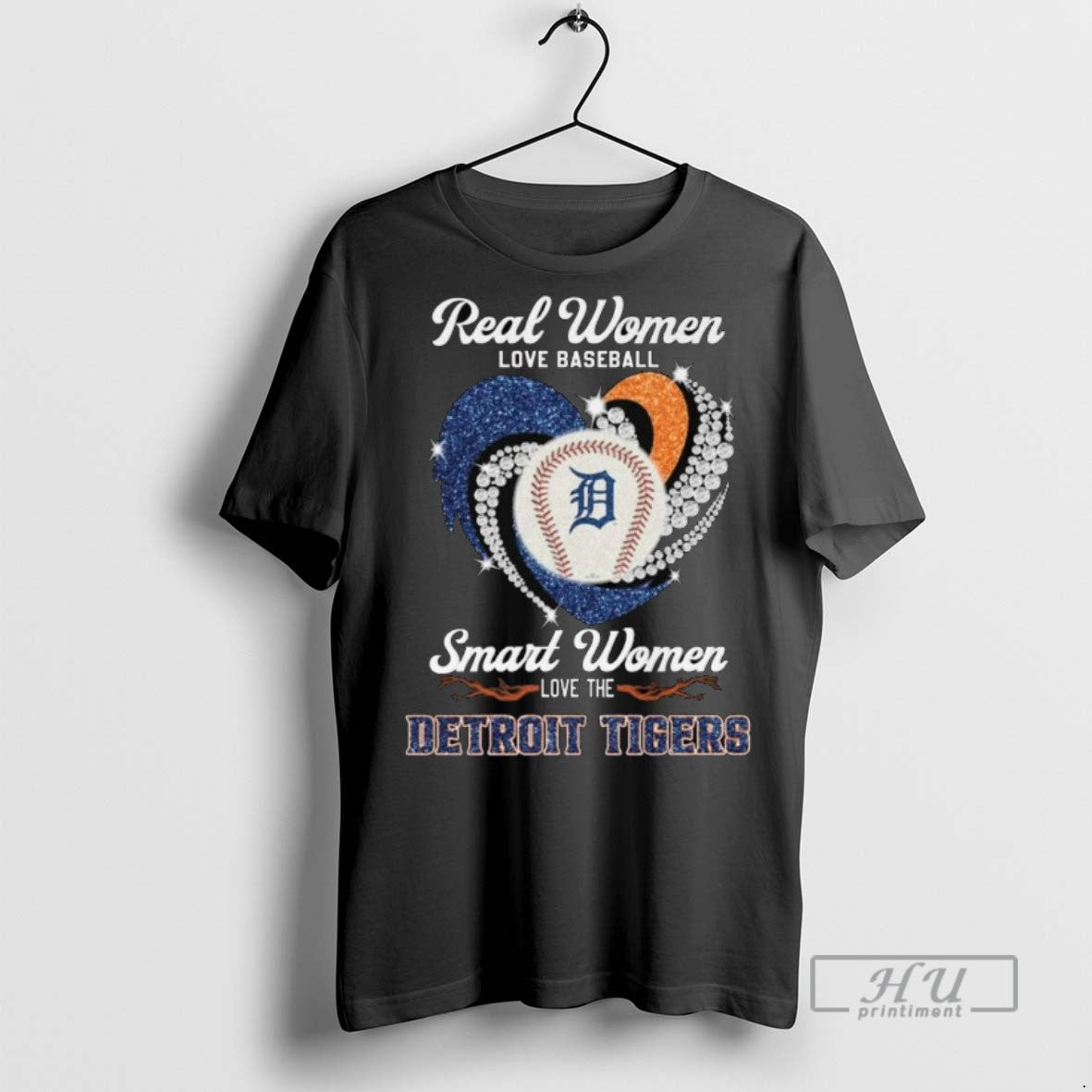 Officials Real Women Love Baseball Smart The Detroit - Adult & Kids T-Shirts, Sweatshirts & Hoodies apparel design preview 1