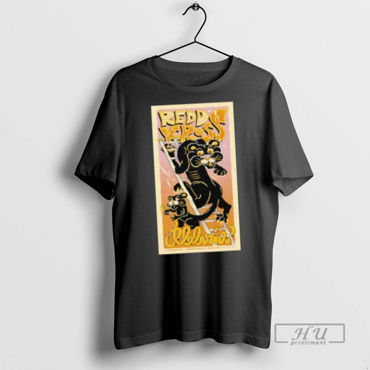 Officials Redd Kross X Melvins 10 04 2025 Black Cat - Adult & Kids T-Shirts, Sweatshirts & Hoodies apparel design preview 1