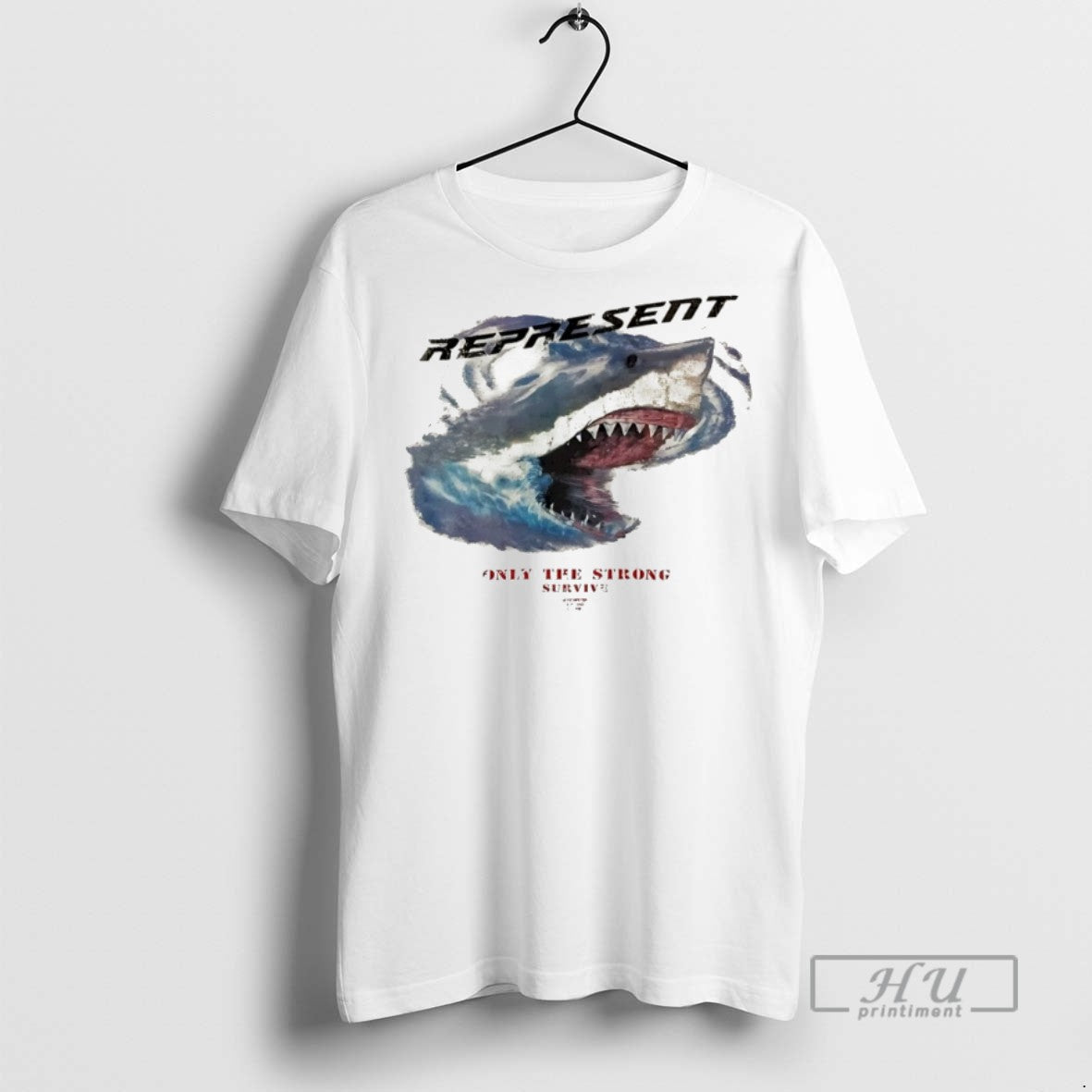 Officials Represent Only The Strong Survive Shark - Adult & Kids T-Shirts, Sweatshirts & Hoodies apparel design preview 1