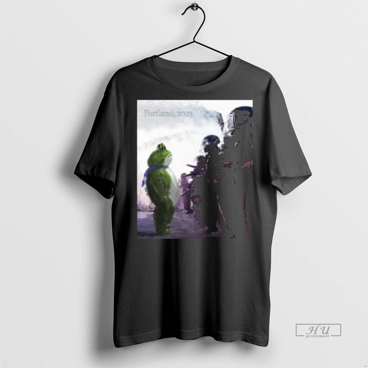Officials Resist Portland Frog I Stand With Long - Adult & Kids T-Shirts, Sweatshirts & Hoodies apparel design preview 1