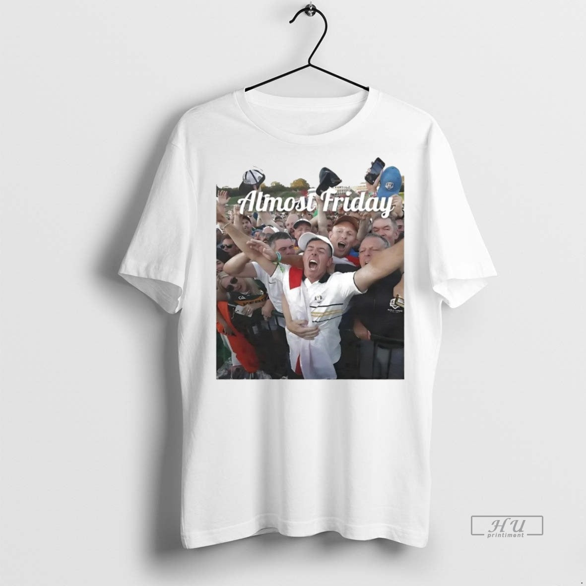 Officials Rory Mcilroy Celebration 2025 Ryder Cup - Adult & Kids T-Shirts, Sweatshirts & Hoodies apparel design preview 1