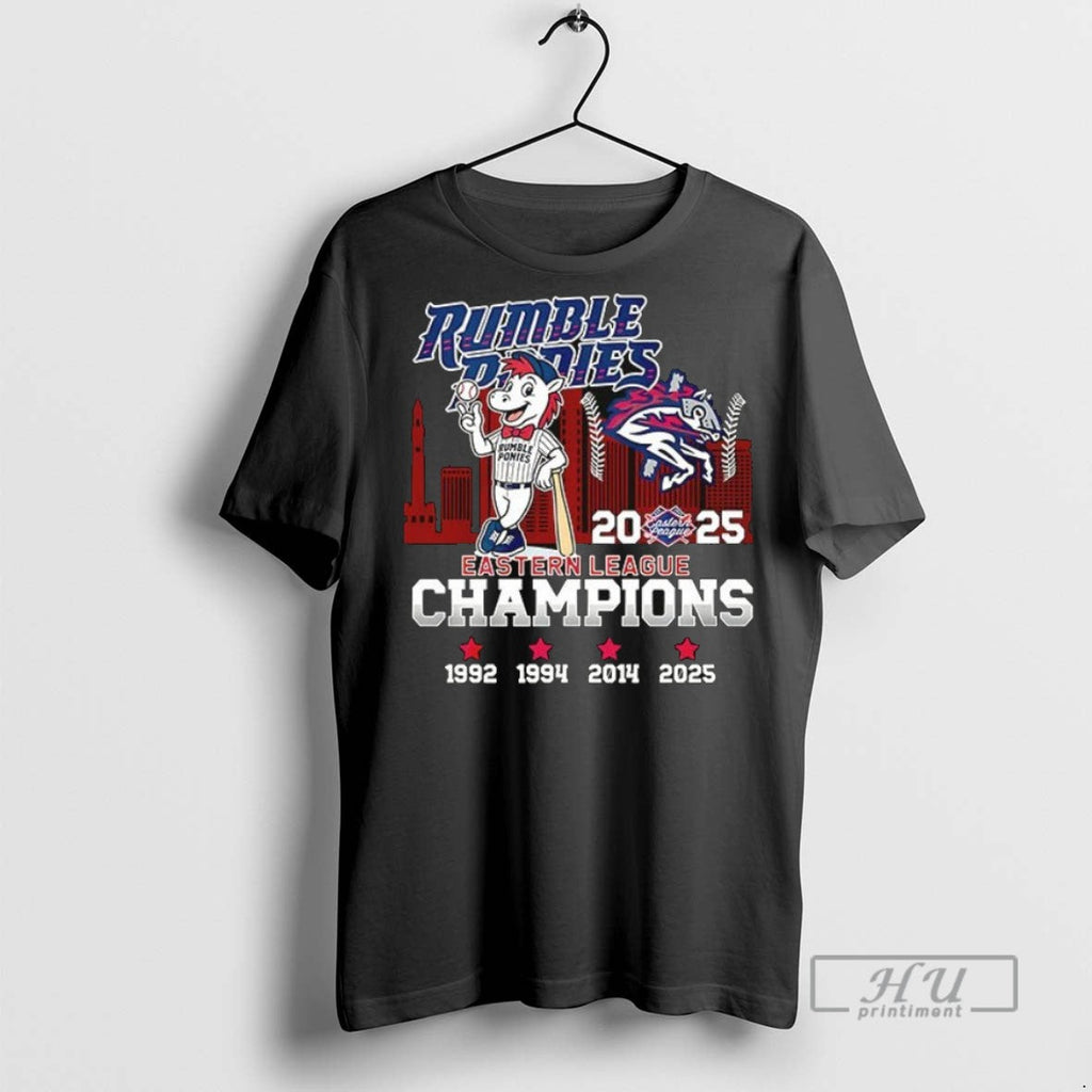 Officials Rumble Ponies Eastern League Champions 2025 - Adult & Kids T-Shirts, Sweatshirts & Hoodies apparel design preview 1