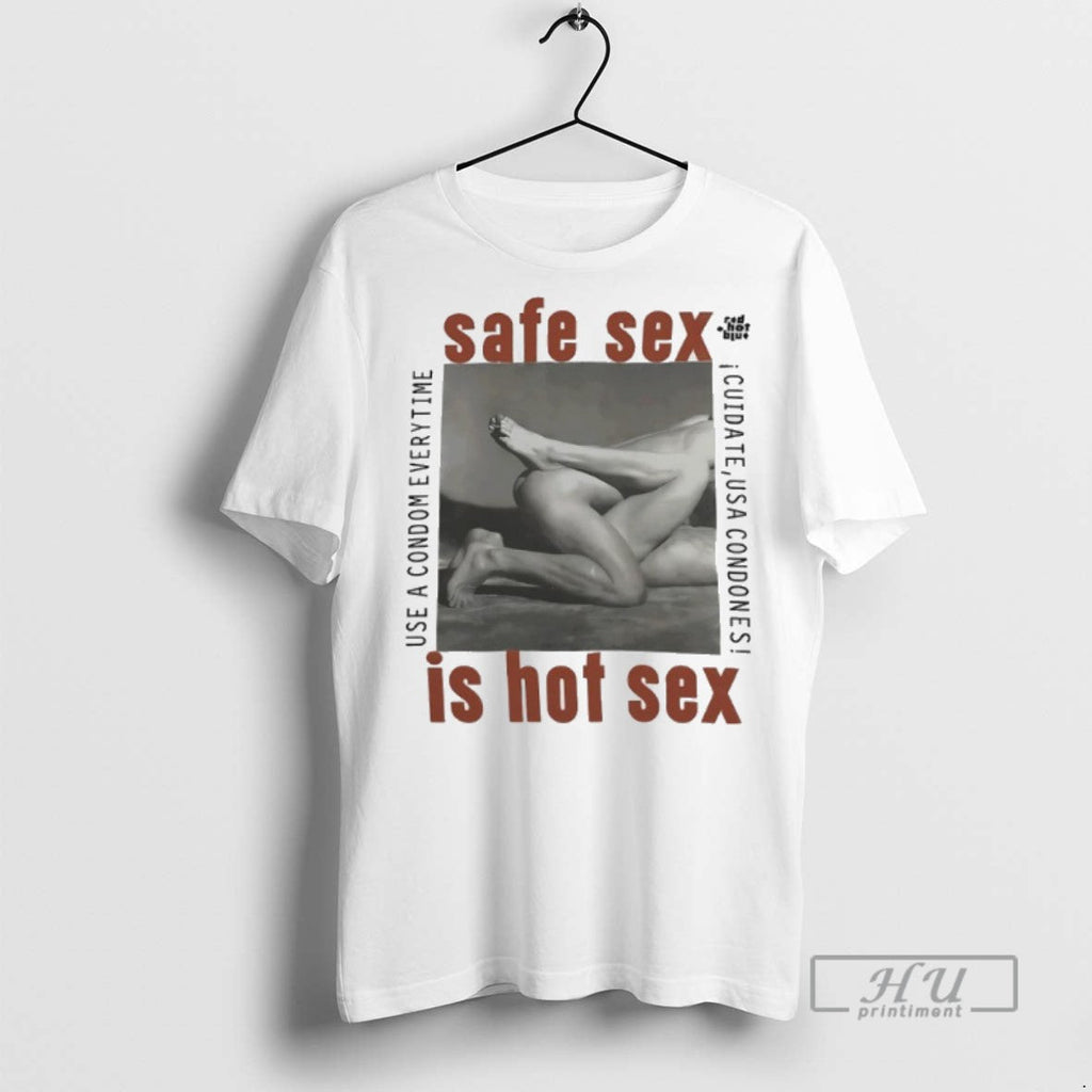 Officials Safe Sex Is Hot 1990 Steven Meisel Aids - Adult & Kids T-Shirts, Sweatshirts & Hoodies apparel design preview 1