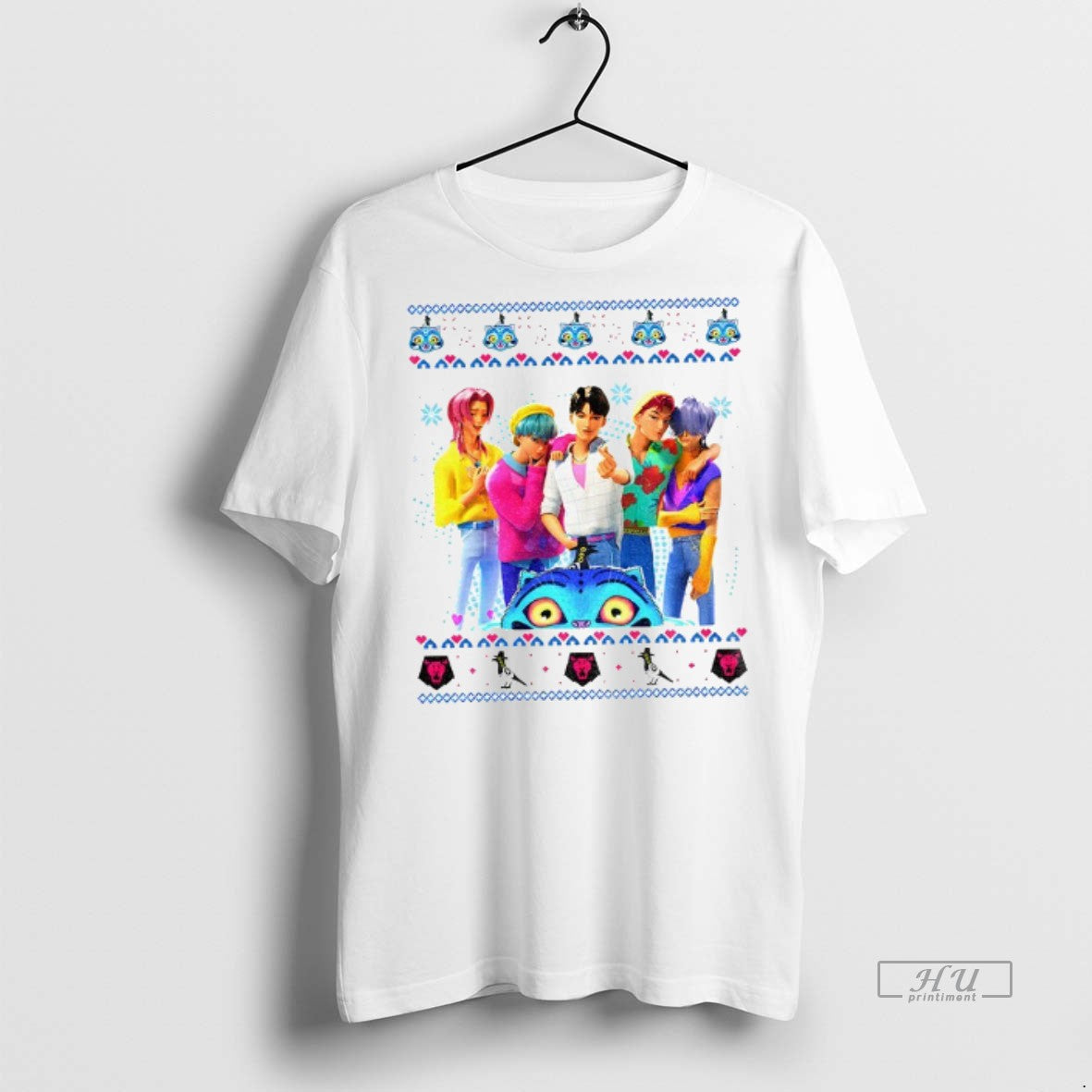 Officials Saja Boys Band Ugly Derpy The Tiger Kpop - Adult & Kids T-Shirts, Sweatshirts & Hoodies apparel design preview 1