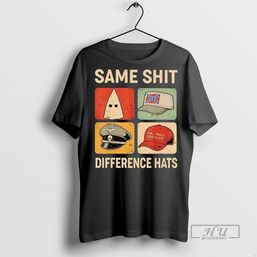 Officials Same Shit Difference Hats Ku Klux Klan Red - Adult & Kids T-Shirts, Sweatshirts & Hoodies apparel design preview 1