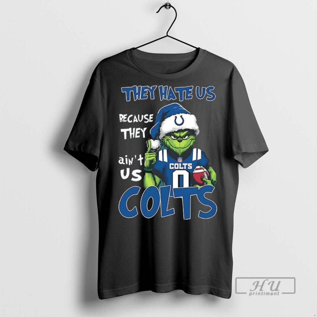 Officials Santa Grinch They Hate Us Because Aint - Adult & Kids T-Shirts, Sweatshirts & Hoodies apparel design preview 1