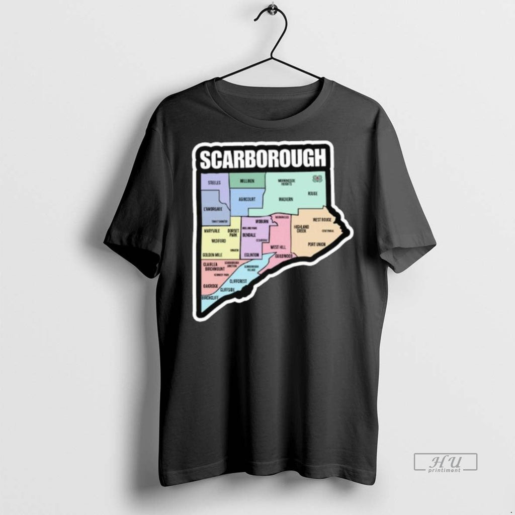Officials Scarborough Map Mosaic Long Sleve Sweater - Adult & Kids T-Shirts, Sweatshirts & Hoodies apparel design preview 1