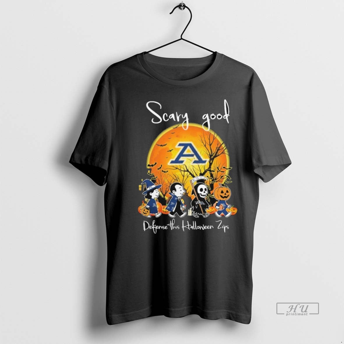 Officials Scary Good Defense This Halloween Akron - Adult & Kids T-Shirts, Sweatshirts & Hoodies apparel design preview 1