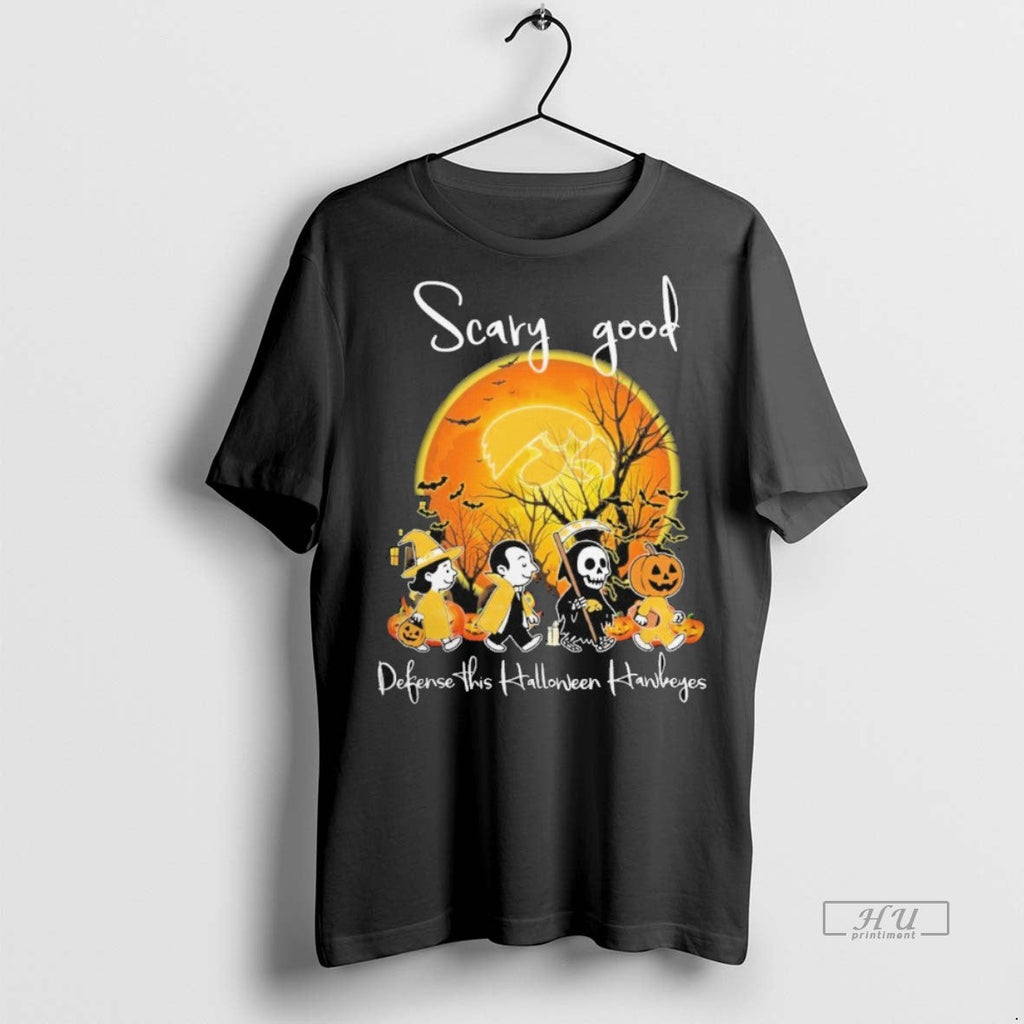 Officials Scary Good Defense This Halloween Iowa - Adult & Kids T-Shirts, Sweatshirts & Hoodies apparel design preview 1