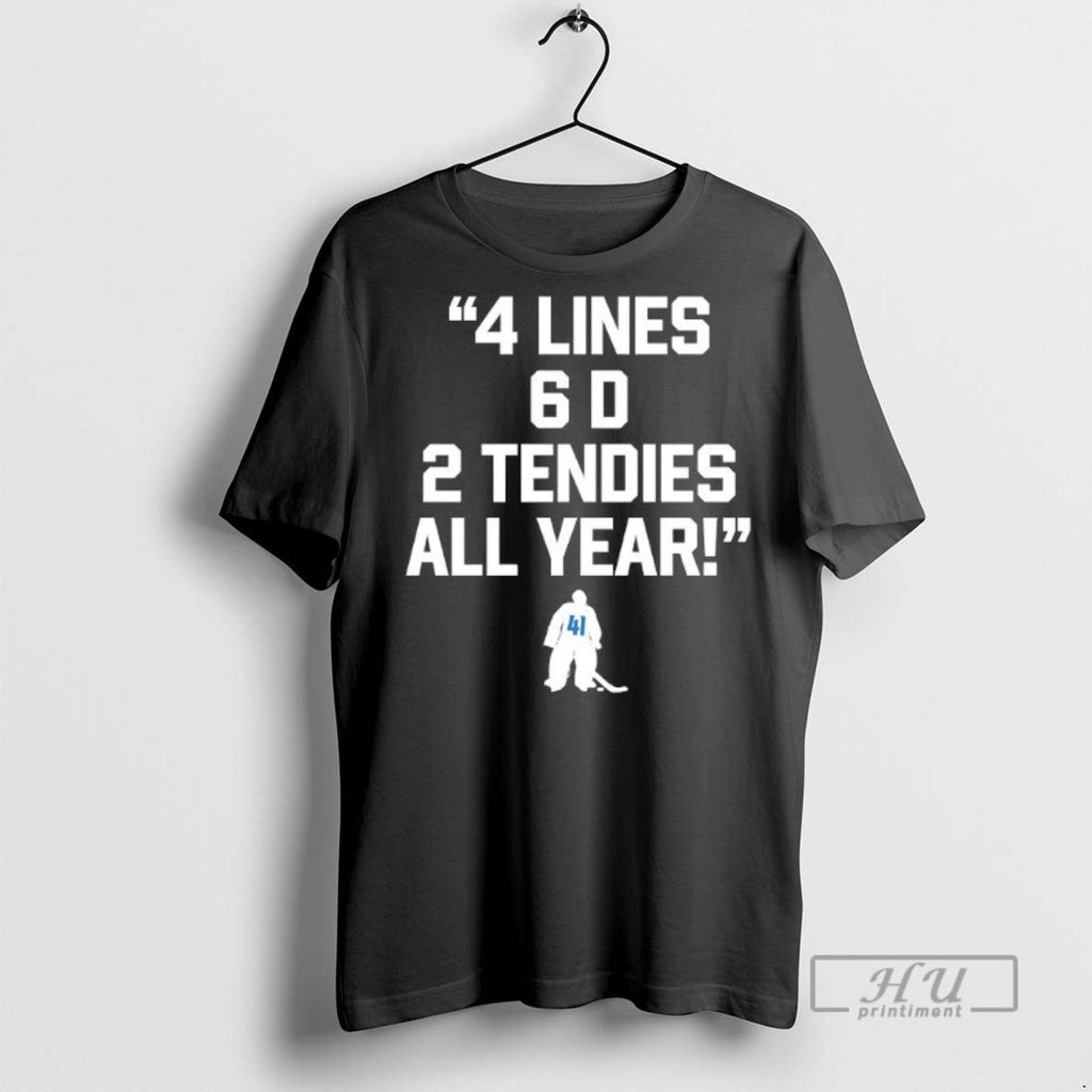Officials Scott Wedgewood 4 Lines 6 D 2 Tendies All - Adult & Kids T-Shirts, Sweatshirts & Hoodies apparel design preview 1