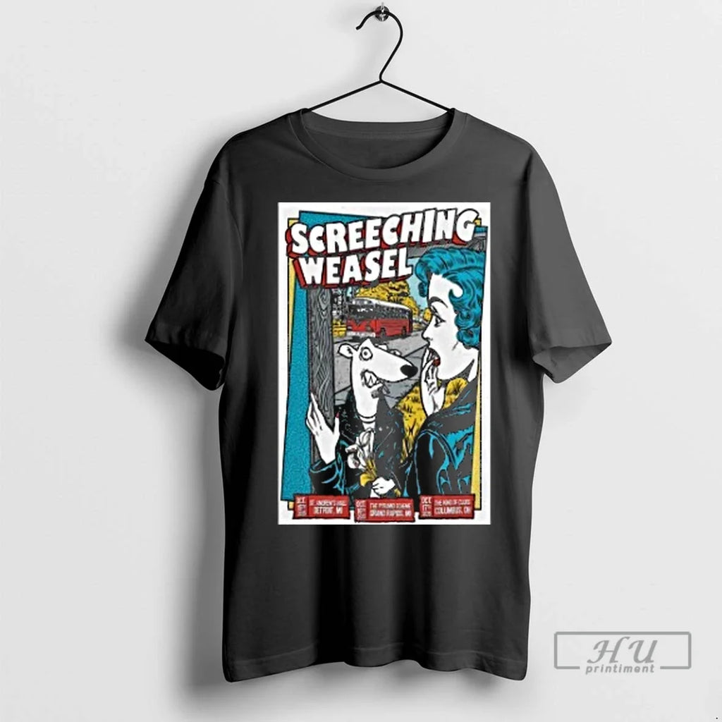 Officials Screeching Weasel Oct 15 2025 Detroit Mi - Adult & Kids T-Shirts, Sweatshirts & Hoodies apparel design preview 1