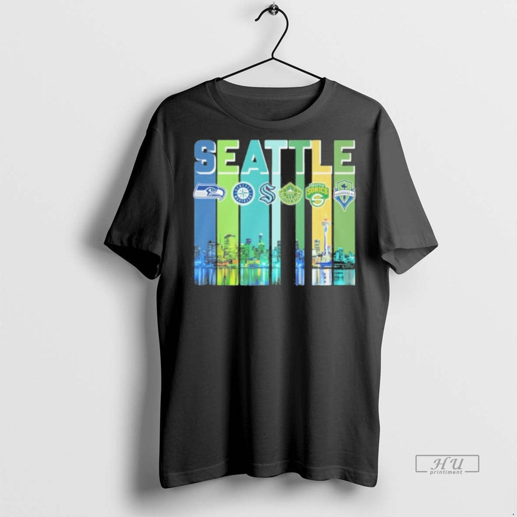 Officials Seattle Logo City Vintage Sweater - Adult & Kids T-Shirts, Sweatshirts & Hoodies apparel design preview 1