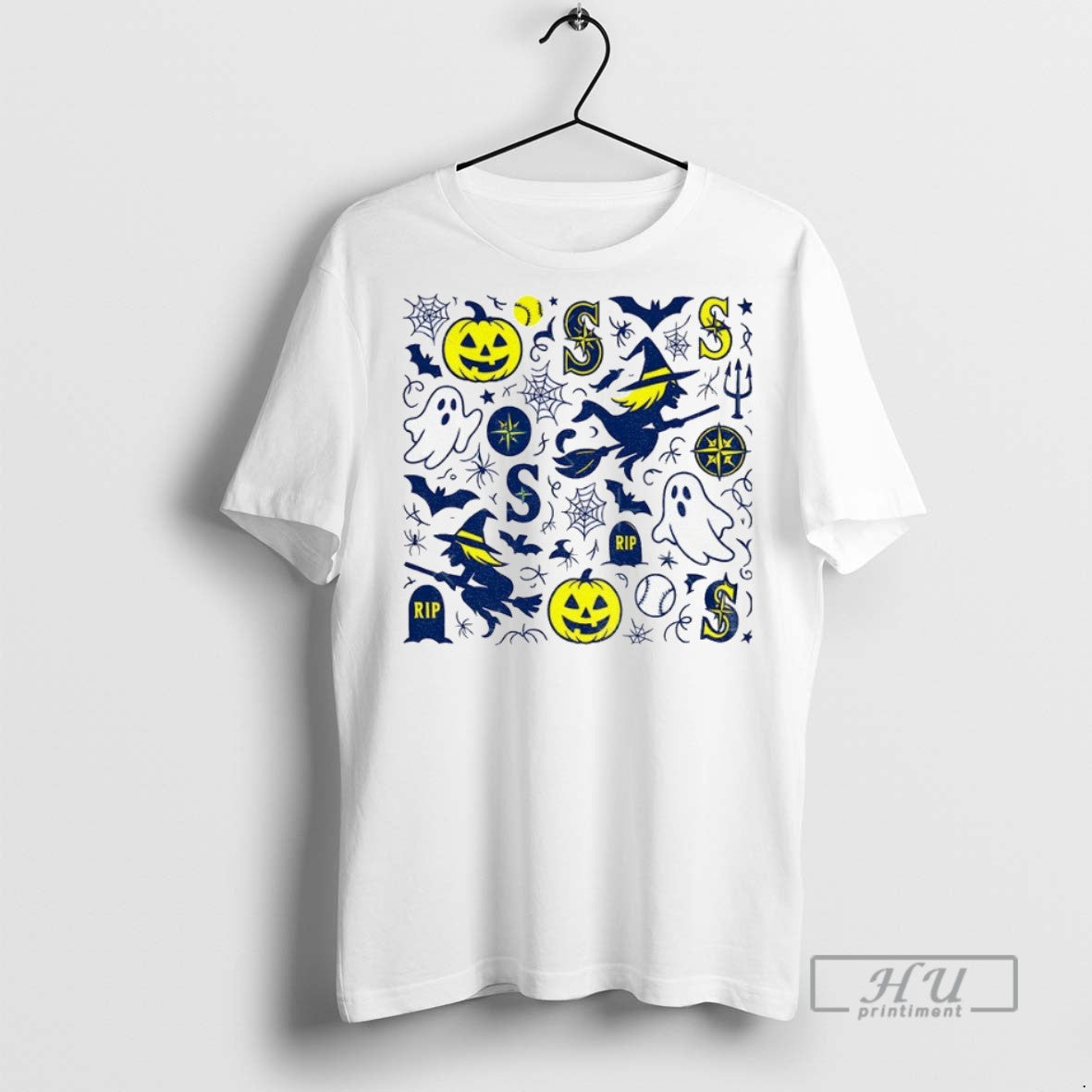 Officials Seattle Mariners Inspired Modern Halloween - Adult & Kids T-Shirts, Sweatshirts & Hoodies apparel design preview 1