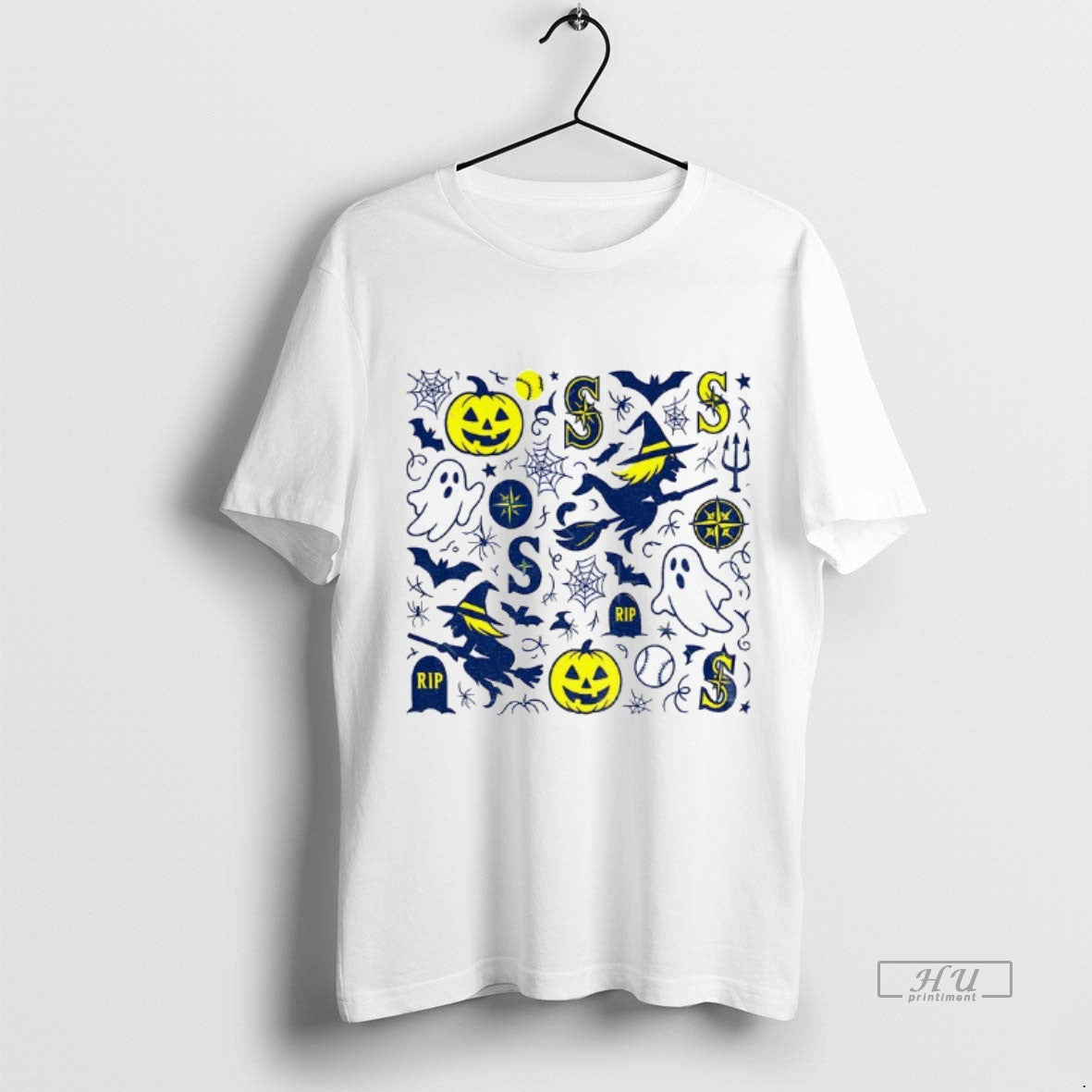 Officials Seattle Mariners Inspired Modern Halloween - Adult & Kids T-Shirts, Sweatshirts & Hoodies apparel design preview 1