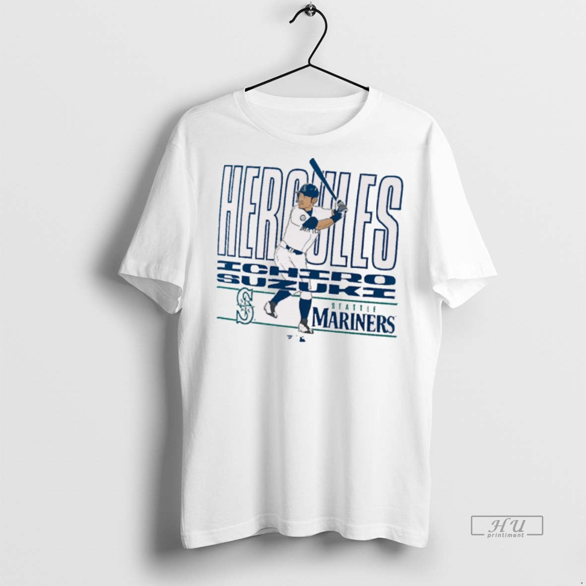 Officials Seattle Mariners Mlb Ichiro Suzuki Hercules - Adult & Kids T-Shirts, Sweatshirts & Hoodies apparel design preview 1