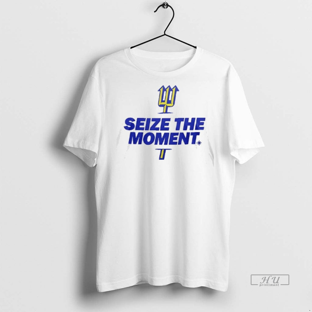 Officials Seattle Mariners Trident Seize The Moment - Adult & Kids T-Shirts, Sweatshirts & Hoodies apparel design preview 1