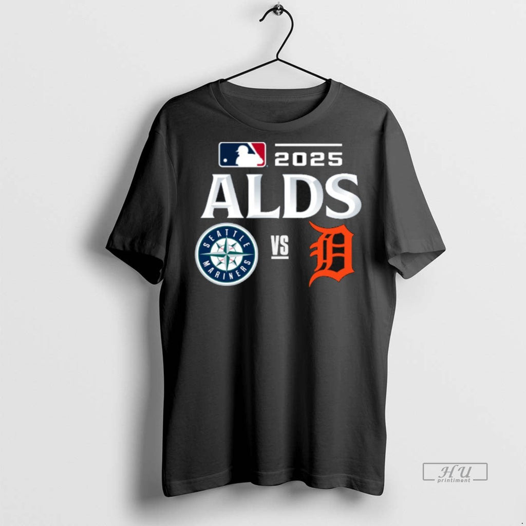 Officials Seattle Mariners Vs Detroit Tigers 2025 Mlb - Adult & Kids T-Shirts, Sweatshirts & Hoodies apparel design preview 1
