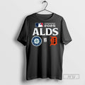 Officials Seattle Mariners Vs Detroit Tigers 2025 Mlb - Adult & Kids T-Shirts, Sweatshirts & Hoodies apparel design preview 1