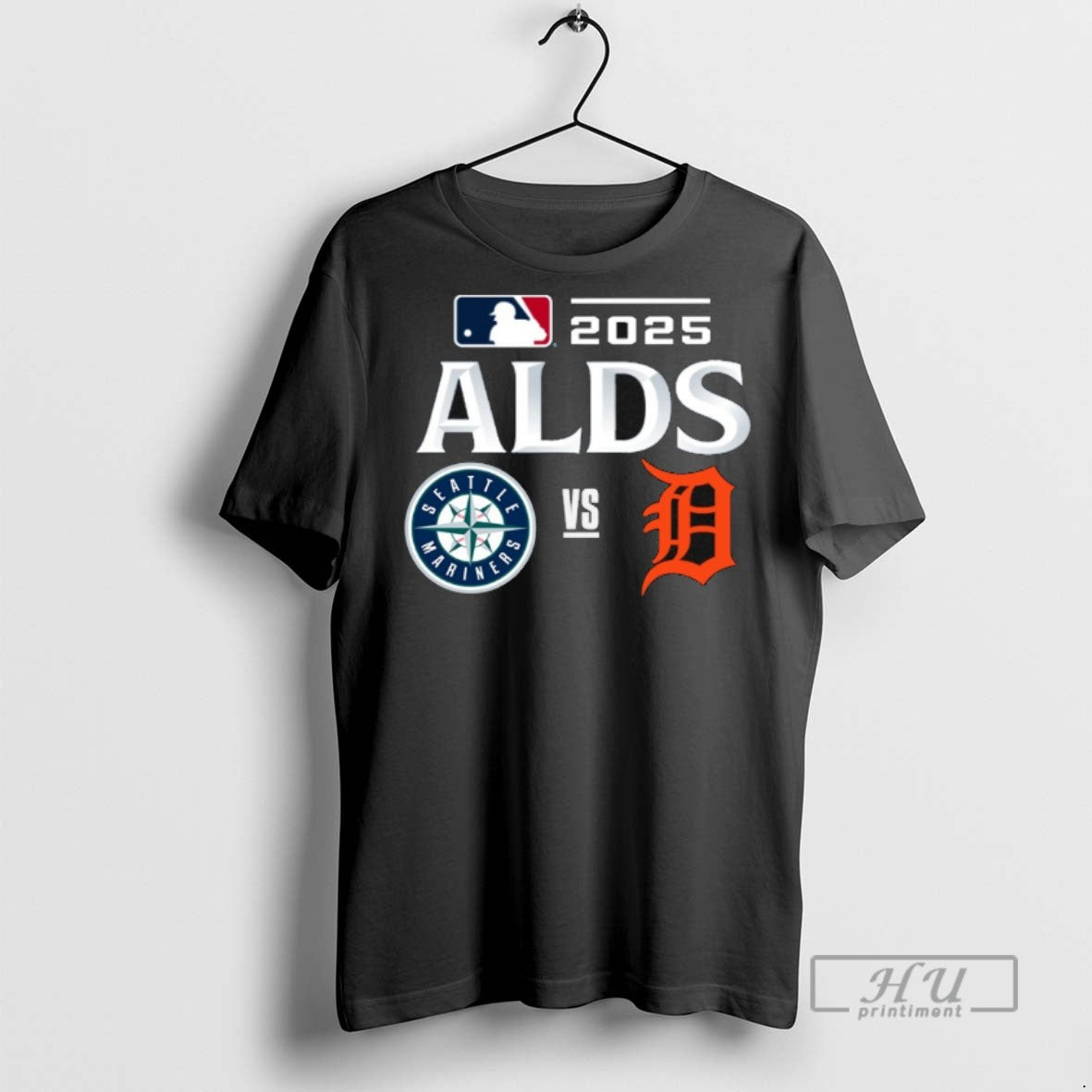 Officials Seattle Mariners Vs Detroit Tigers 2025 Mlb - Adult & Kids T-Shirts, Sweatshirts & Hoodies apparel design preview 1