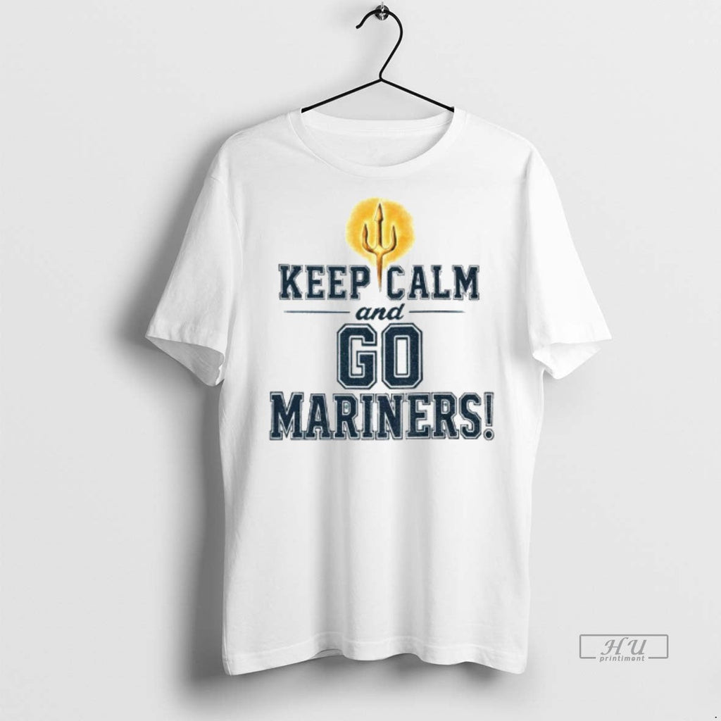 Officials Seattle Mariners Baseball Keep Calm And Go - Adult & Kids T-Shirts, Sweatshirts & Hoodies apparel design preview 1