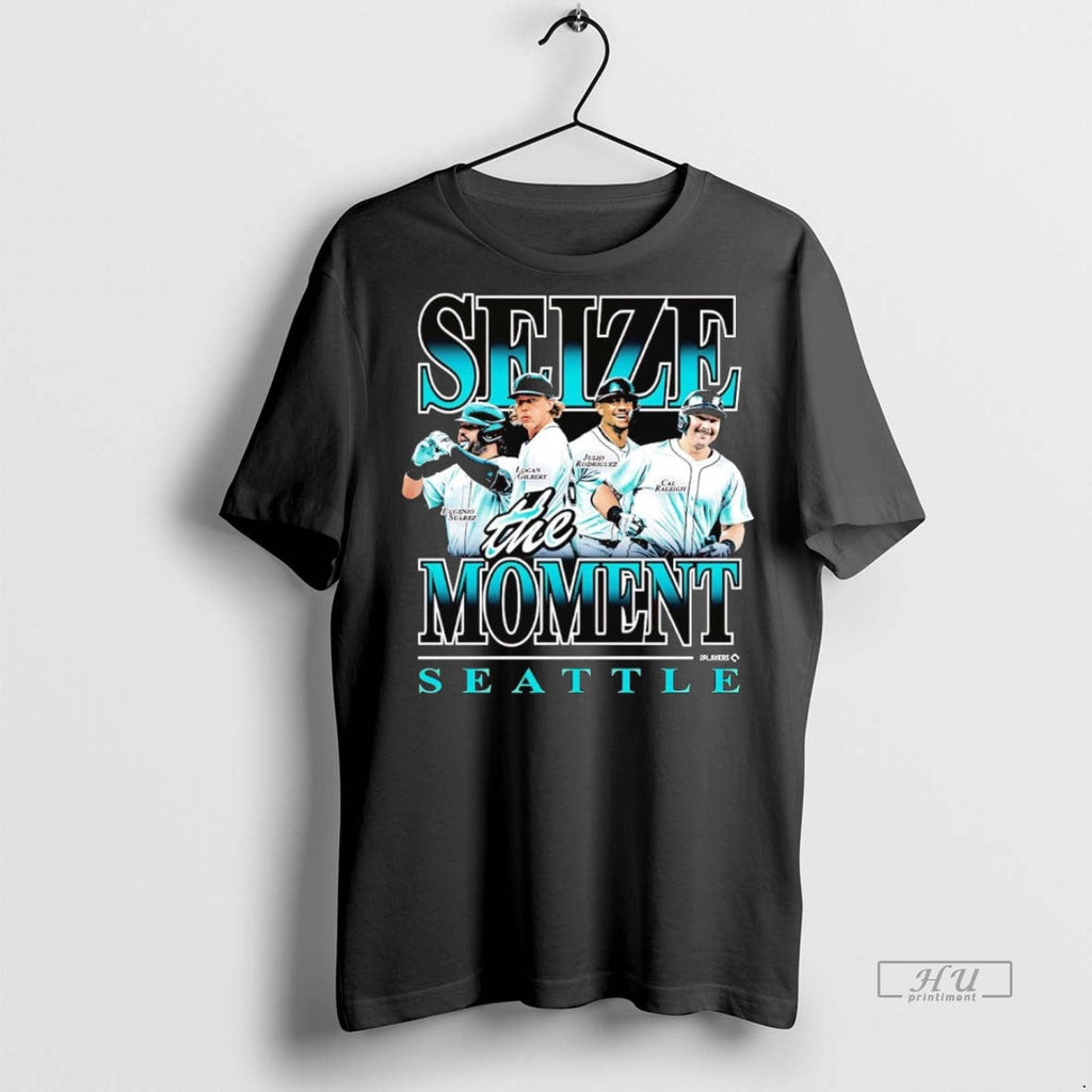 Officials Seize The Moment Seattle Mariners Players - Adult & Kids T-Shirts, Sweatshirts & Hoodies apparel design preview 1