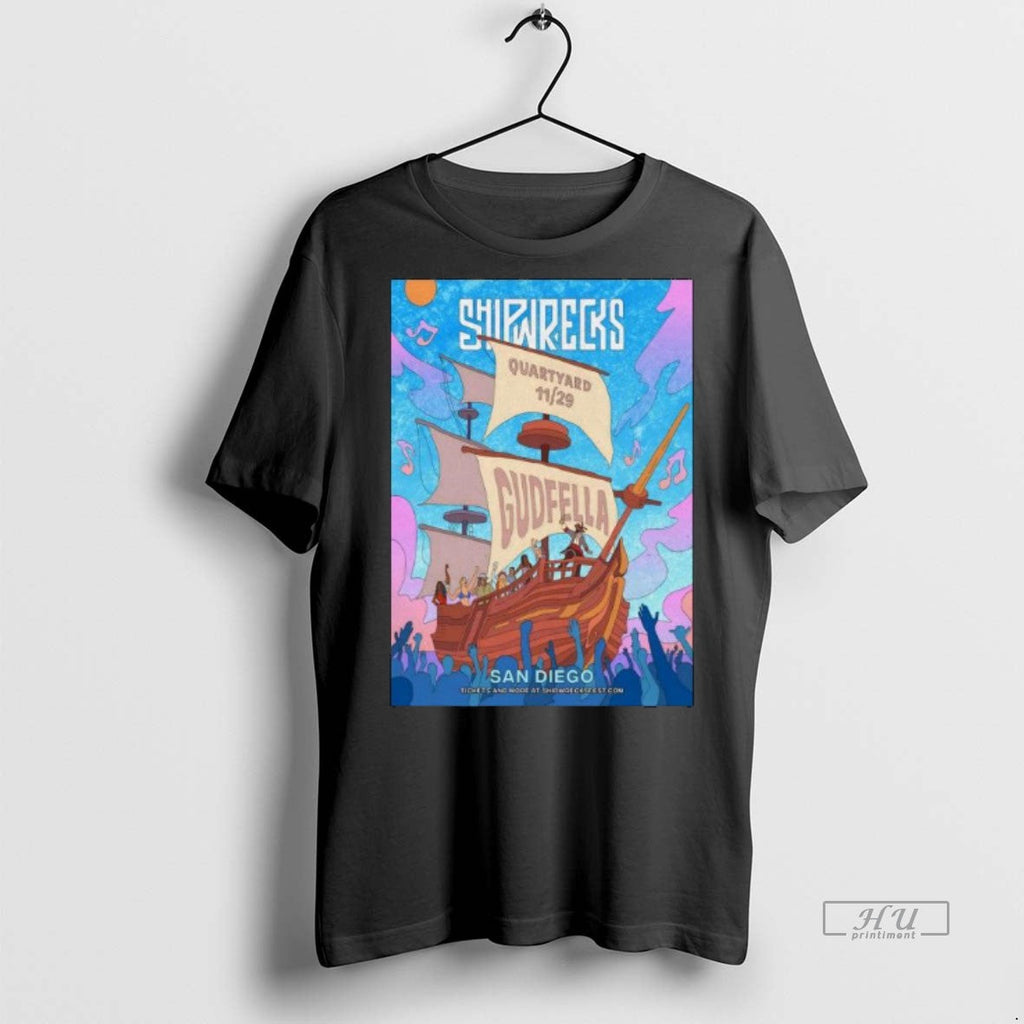 Officials Shipwrecks Music Fest Quartyard In San - Adult & Kids T-Shirts, Sweatshirts & Hoodies apparel design preview 1