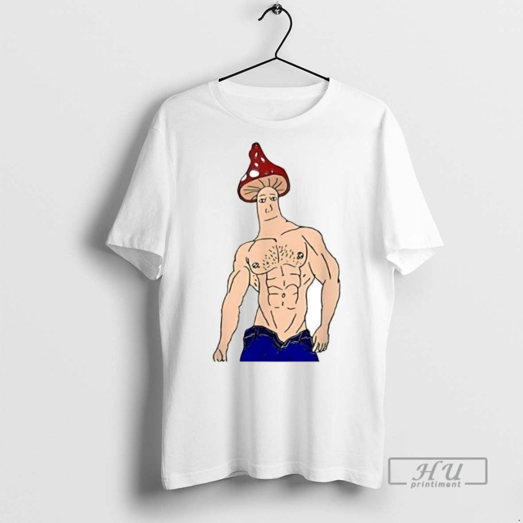 Officials Shroomjak Mushroom Wojak Gym - Adult & Kids T-Shirts, Sweatshirts & Hoodies apparel design preview 1