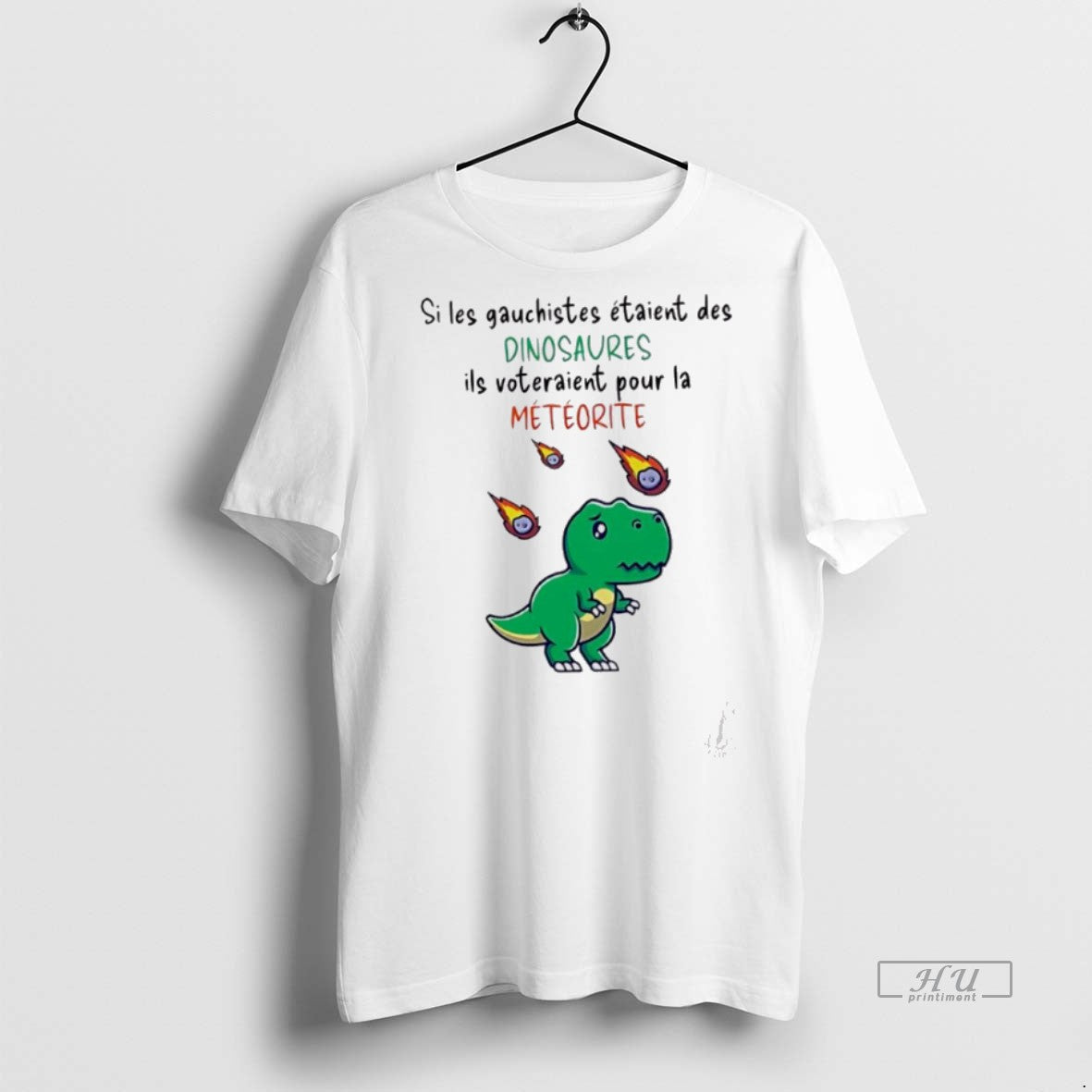 Officials Si Les Gauchistes Etaient Des Dinosaures - Adult & Kids T-Shirts, Sweatshirts & Hoodies apparel design preview 1