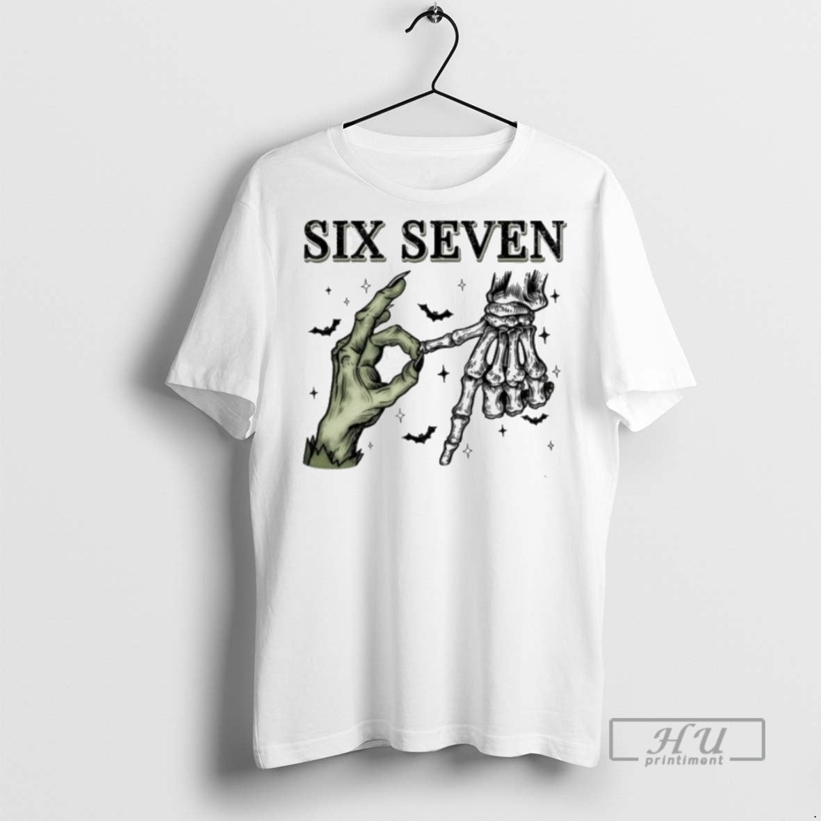 Officials Six Seven 6 7 Halloween Funny Number Meme - Adult & Kids T-Shirts, Sweatshirts & Hoodies apparel design preview 1