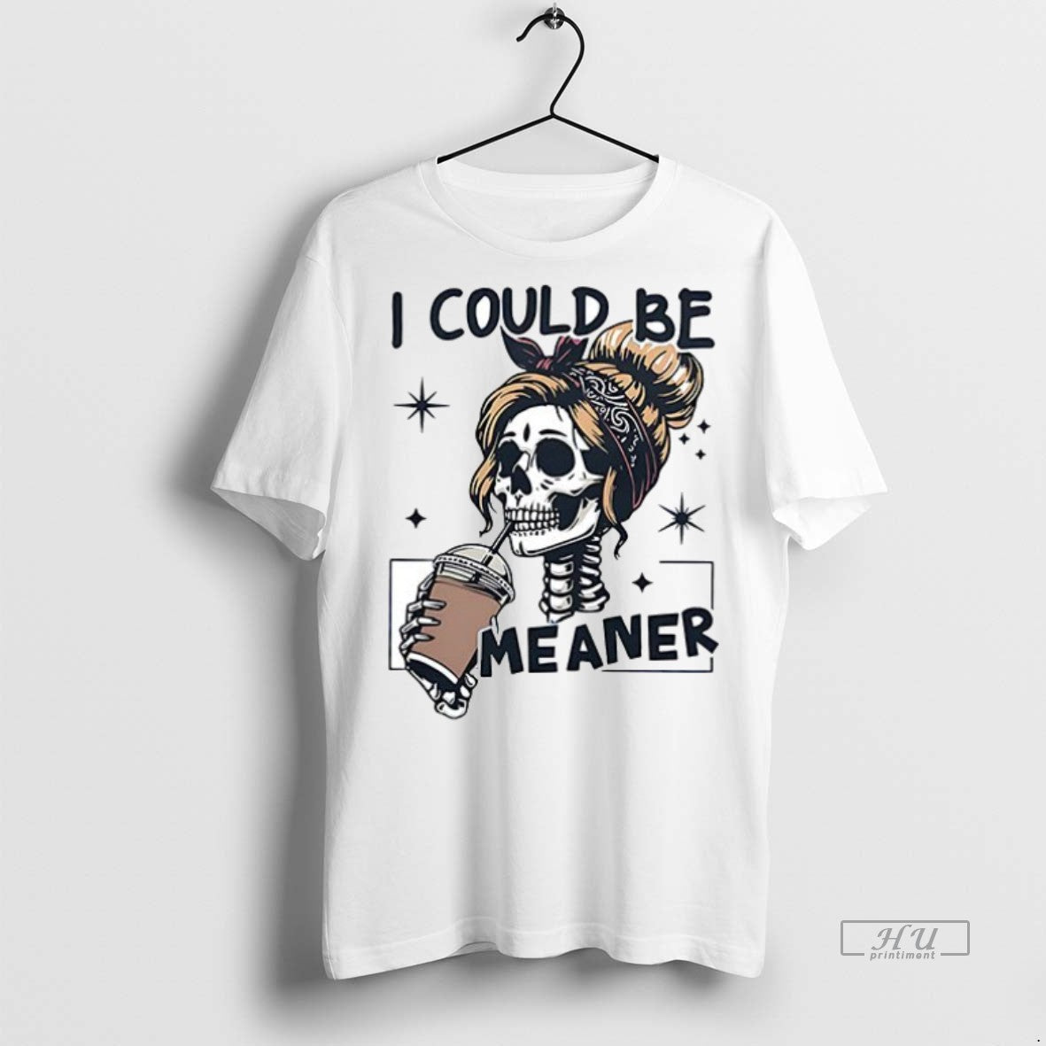 Officials Skeleton I Could Be Meaner Halloween - Adult & Kids T-Shirts, Sweatshirts & Hoodies apparel design preview 1