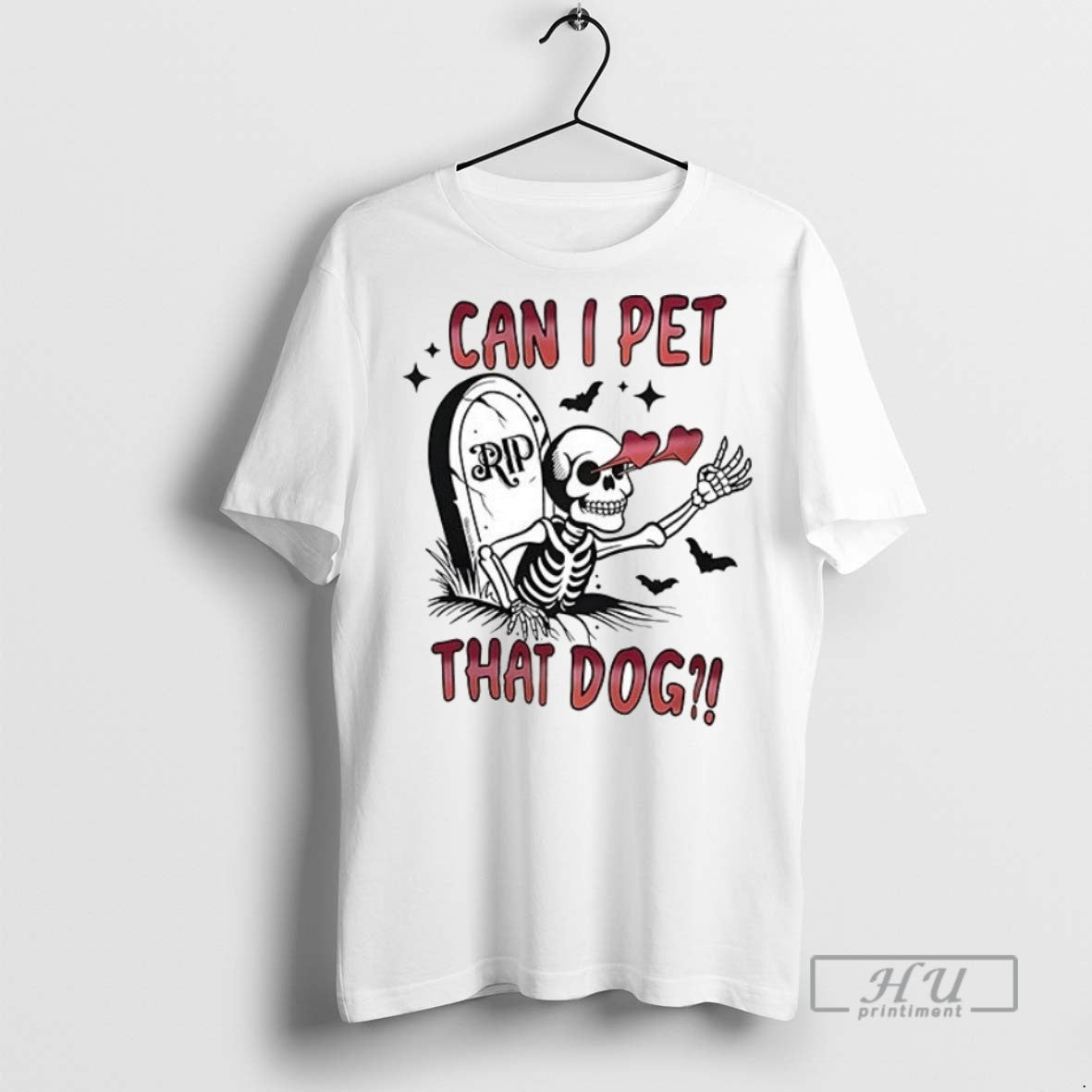 Officials Skeleton Can I Pet That Dog Ceramic And - Adult & Kids T-Shirts, Sweatshirts & Hoodies apparel design preview 1