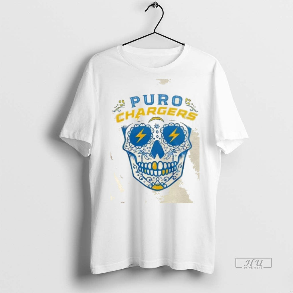 Officials Skull Floral La Chargers 2025 Latino - Adult & Kids T-Shirts, Sweatshirts & Hoodies apparel design preview 1