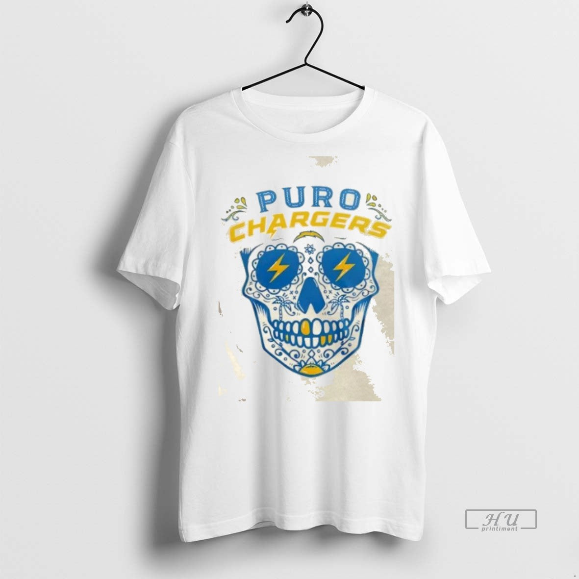 Officials Skull Floral La Chargers 2025 Latino - Adult & Kids T-Shirts, Sweatshirts & Hoodies apparel design preview 1