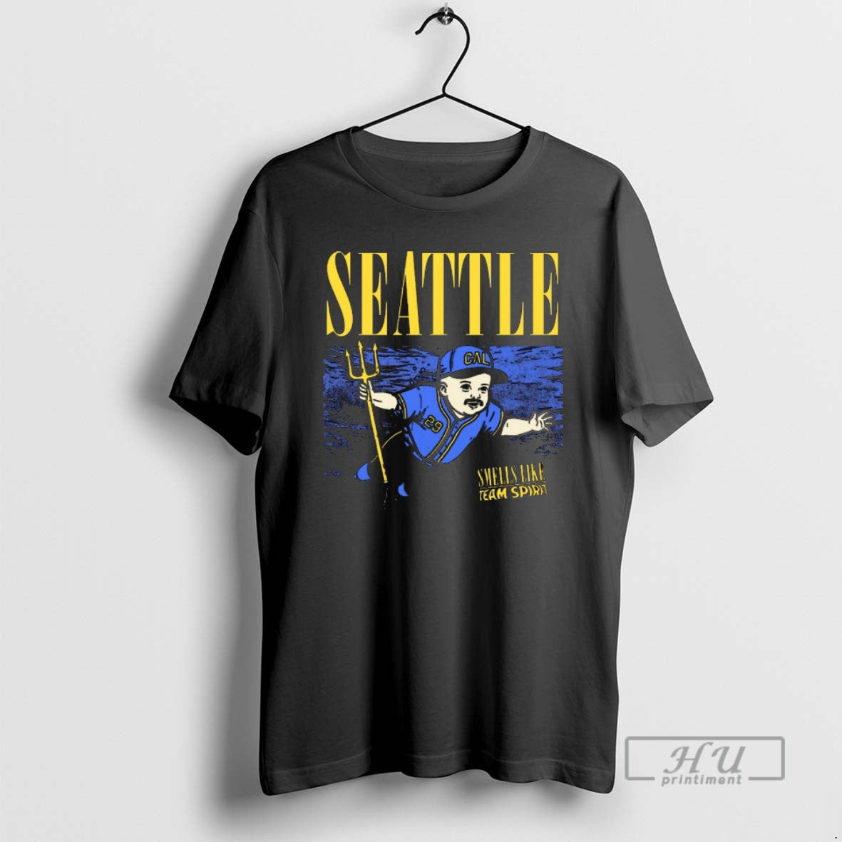 Officials Smells Like Team Spirit Cal Raleigh Seattle - Adult & Kids T-Shirts, Sweatshirts & Hoodies apparel design preview 1