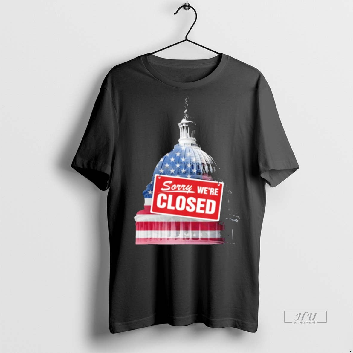 Officials Sorry Were Closed Government Shutdown - Adult & Kids T-Shirts, Sweatshirts & Hoodies apparel design preview 1