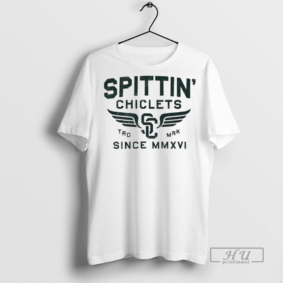 Officials Spittin Chiclets Hockey Wings Since Mmxvi - Adult & Kids T-Shirts, Sweatshirts & Hoodies apparel design preview 1