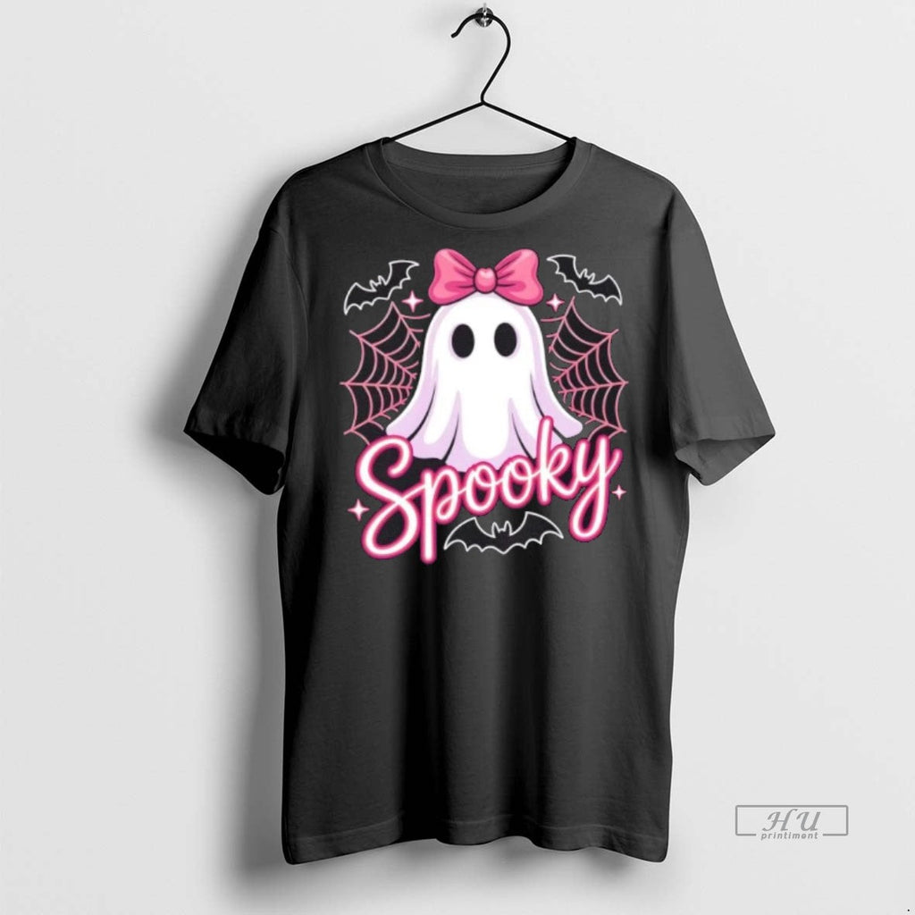 Officials Spooky Ghost Pink Coquette Halloween Cute - Adult & Kids T-Shirts, Sweatshirts & Hoodies apparel design preview 1