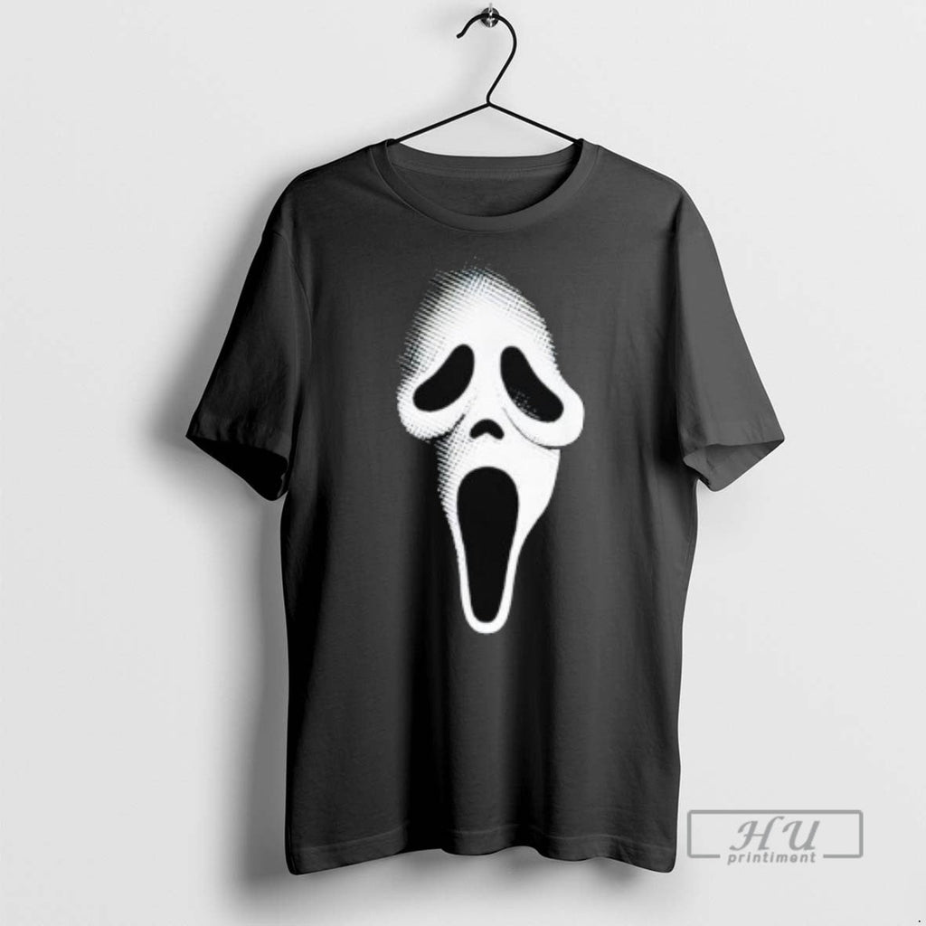 Officials Spooky Scary Ghost Face Horror Party Mask - Adult & Kids T-Shirts, Sweatshirts & Hoodies apparel design preview 1